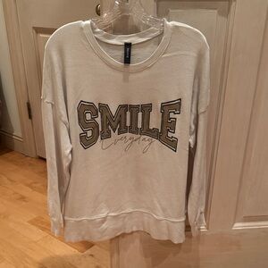 Smile Everyday Cream Sweatshirt